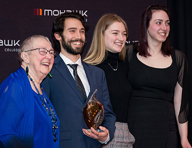 Photo of Mohawk student winners and staff 2019