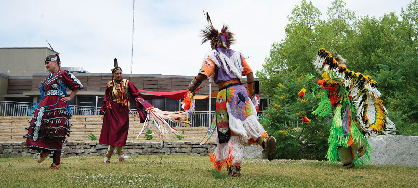 indigenous community dance at Mohawk