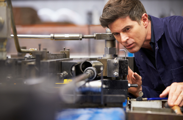 a person working in fluid power