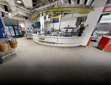 Inside the cafeteria at Mohawk College Fennell Campus