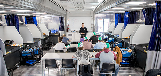 city school trailer classroom space