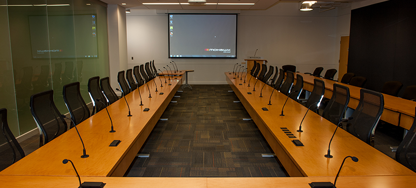 Meeting space at Mohawk College