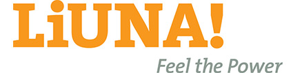 Liuna! Feel the power logo