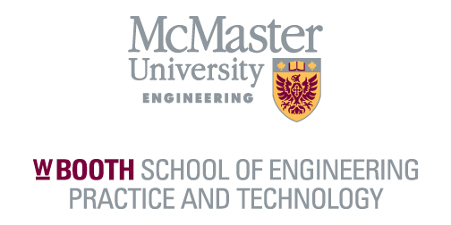 Logo, W Booth School of Engineering Practice and Technology.