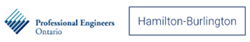 Logo, Professional Engineers of Ontario, Hamilton-Burlington Chapter.