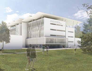 architectural render of the joyce centre for partnership and innovation