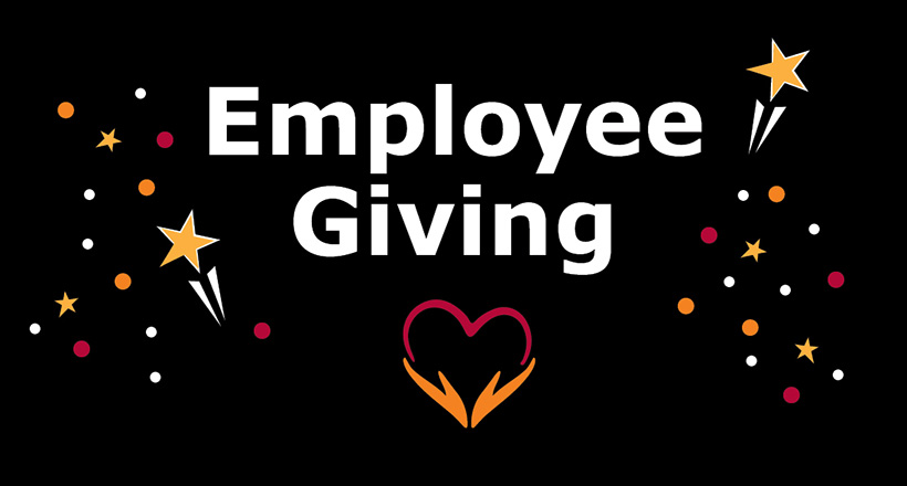 employee giving logo