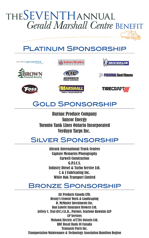 Gerald Marshall Sponsorship Poster