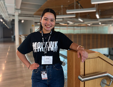 Campus tour guide at Fennell Campus