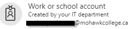 screenshot of Office 365 prompt to sign in with a Work or School Account