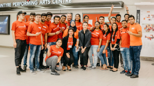 Group of volunteer students.