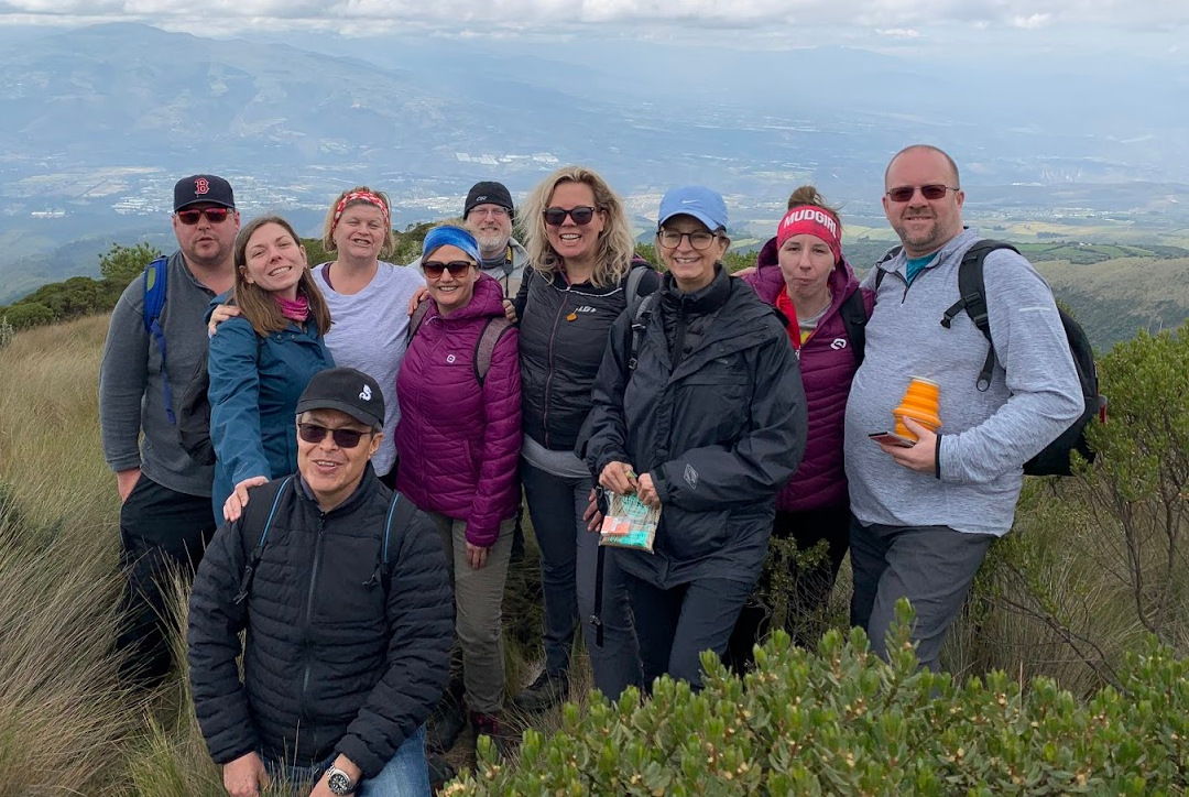 Ecuador team on a mountain