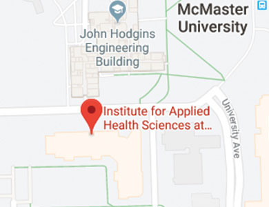 institute for applied health sciences, McMaster on google map