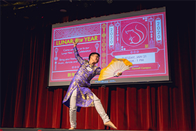 Lunar New Year dancer