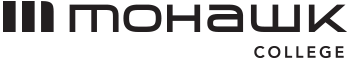 mohawk College horizontal black colour Logo