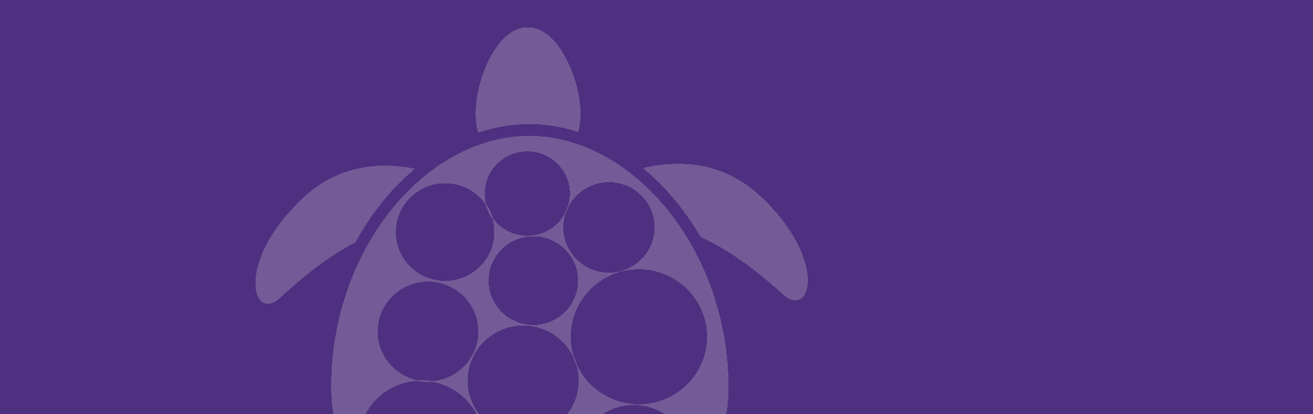 turtle image on purple background