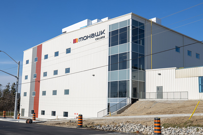 the Centre for Aviation Technology at Hamilton International Airport (YHM) building on a sunny day