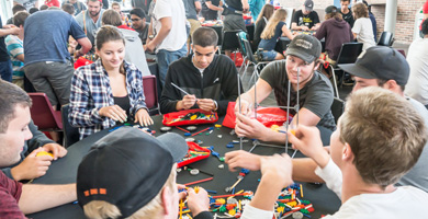 students at day one orientation