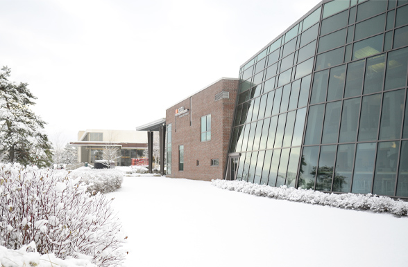 Mohawk College's Fennell Campus in the winter