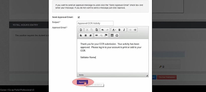 Approval Email image