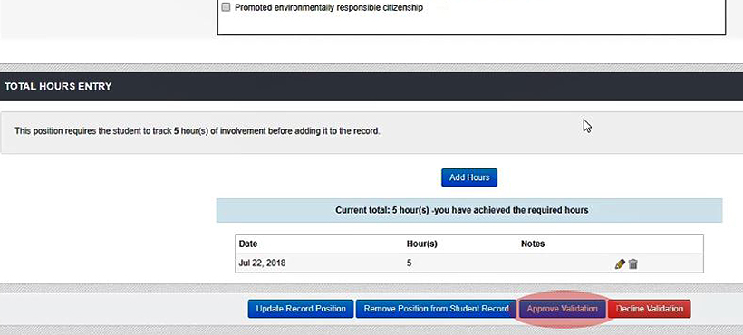 Approve Validation image