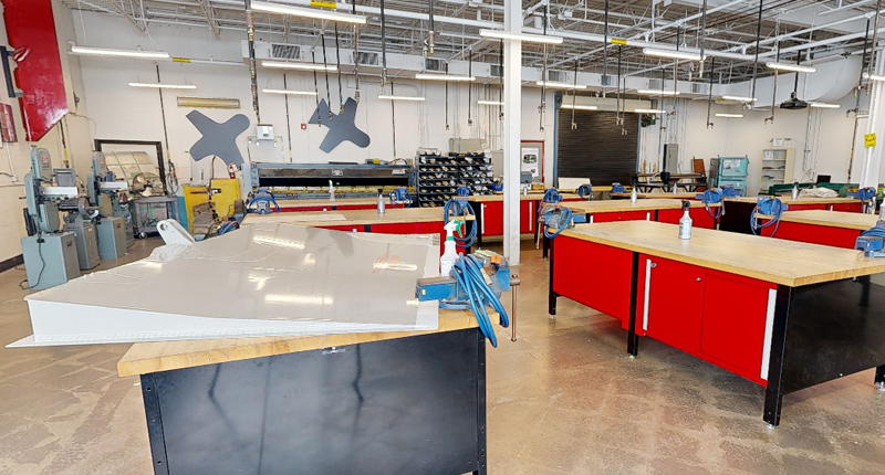 Aviation Structures Lab at Mohawk College Airport Campus