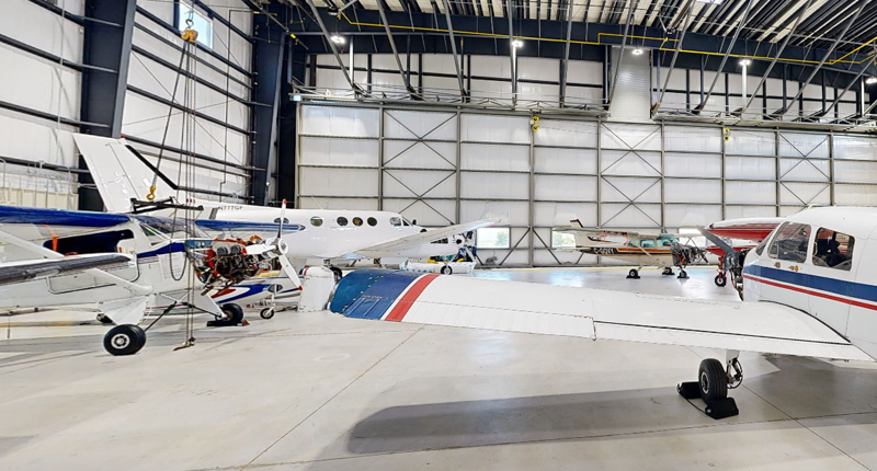 Hangar at Mohawk College Aviation Campus