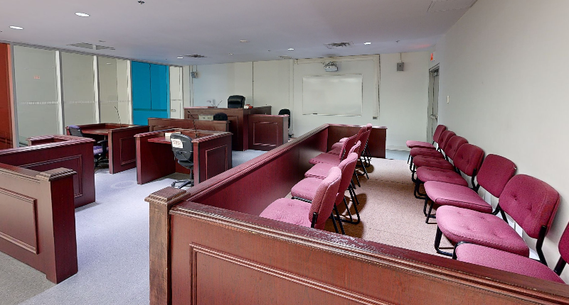 Mock Courtroom at Mohawk College Fennell Campus