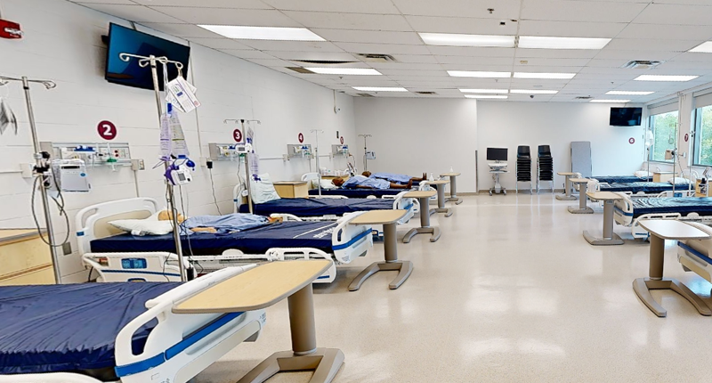 Clinical Skills Lab at Mohawk College IAHS Campus