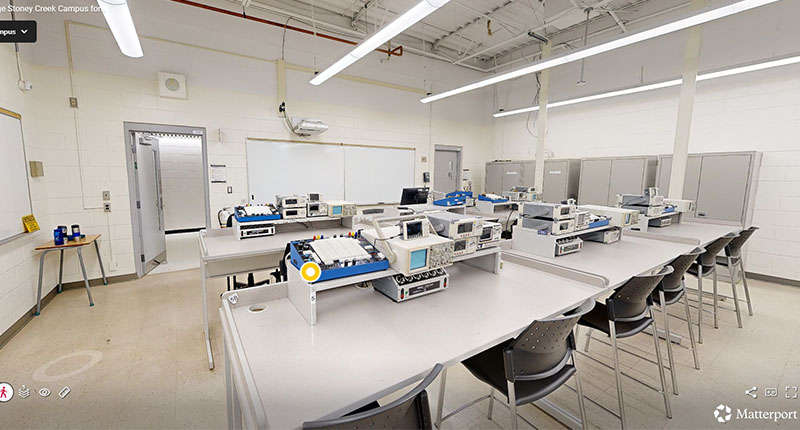 Electronics Lab at Mohawk College Stoney Creek Campus