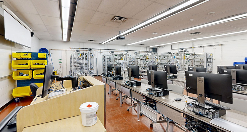 Instrumentation and Control Lab at Mohawk College Stoney Creek Campus