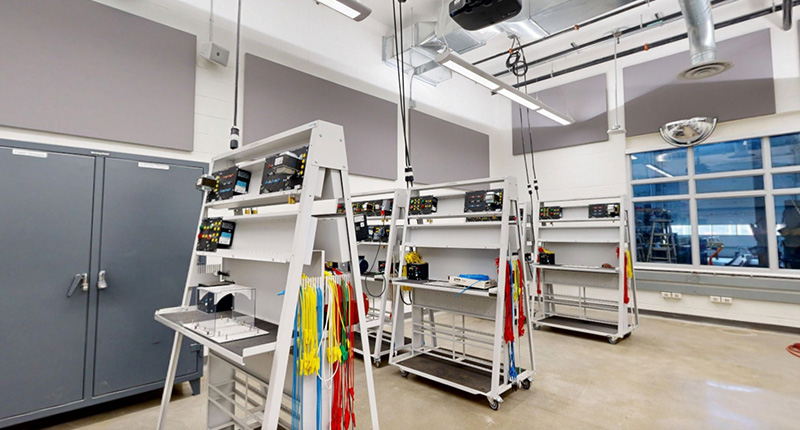 Pneumatics Lab at Mohawk College Stoney Creek Campus