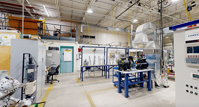 Refrigeration and Air Conditioning Lab at Mohawk College Stoney Creek Campus