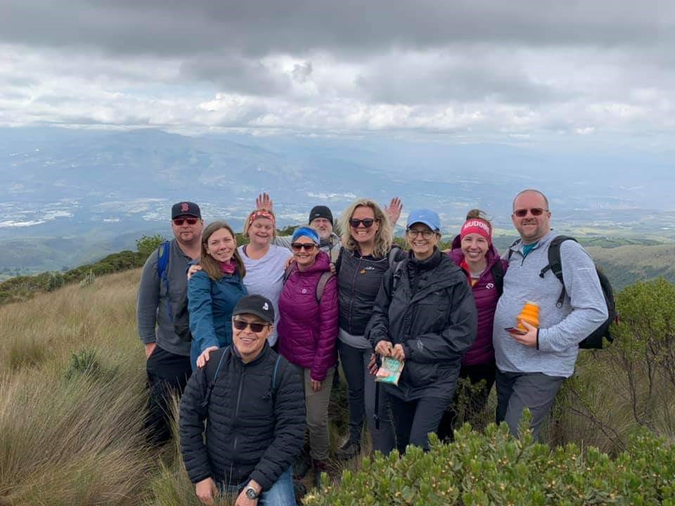 group photo of Mohawk faculty in Ecuador