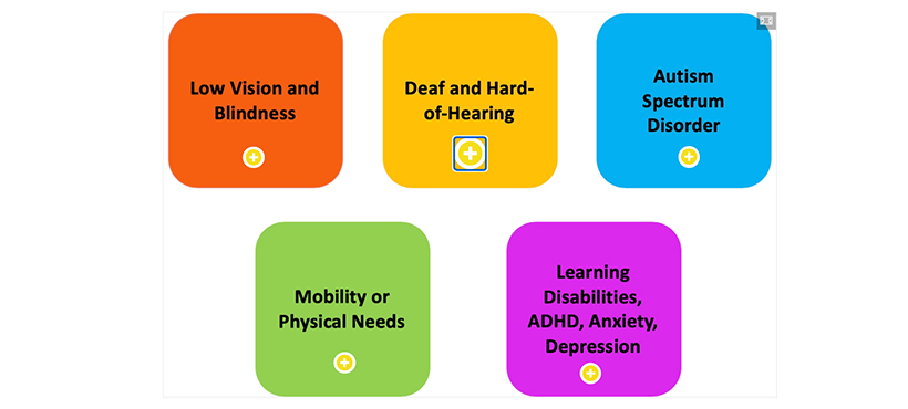 Designing for inclusion involves attending to Universal Design for Learning, Differentiated Instruction, and Web Content Accessibility Guidelines.