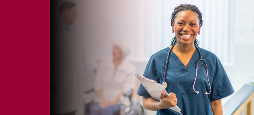 Nurse smiling