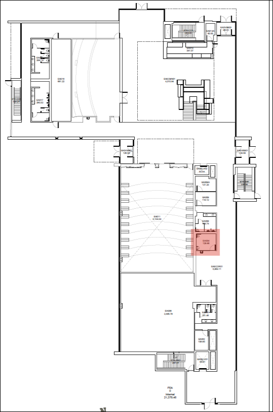 Figure 1: Fennell Campus - EA-Wing Level 0 Washroom EA004