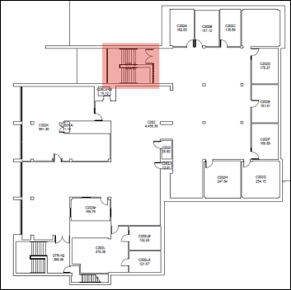 Figure 1: Fennell Campus - C-Wing Stair I