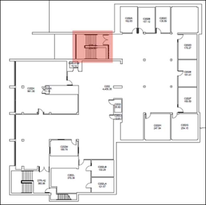 Figure 1: Fennell Campus - C-Wing Stair I