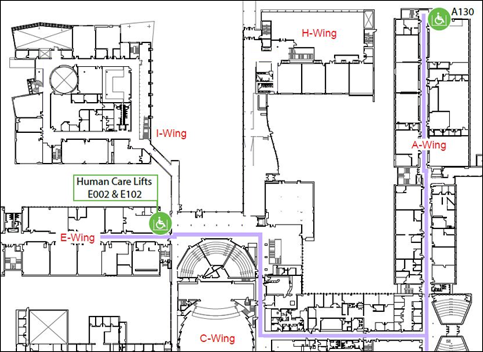 Fennell Campus: Human Care Lift Locations