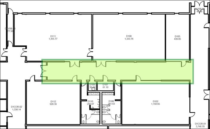 Figure 1: Stoney Creek Campus – D-Wing Corridor