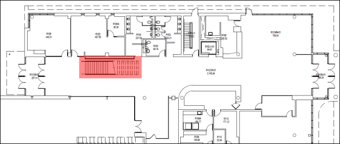 Figure 1: Fennell Campus - R-Wing Main Stair