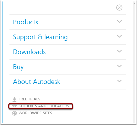 autodesk menu