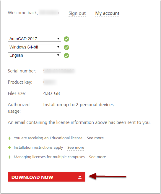 auto desk download form