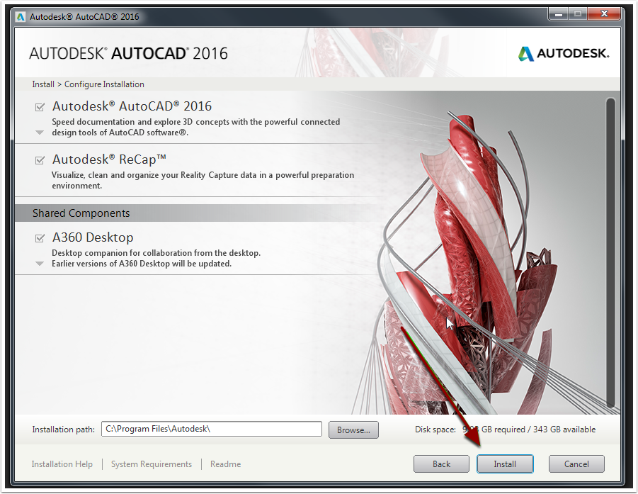 autodesk installation setup