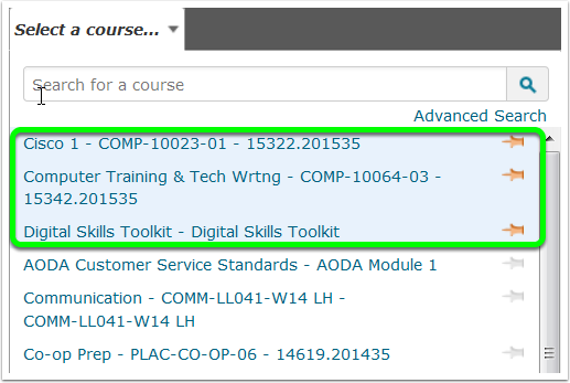 step six pins at top
