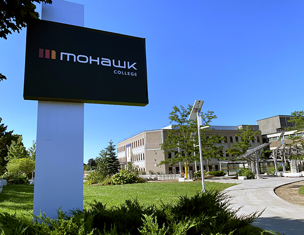 Front entrance of the Mohawk College Fennell campus