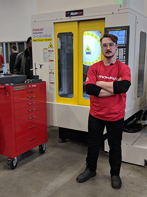 Brody Huk at the Skills Ontario Comeptition