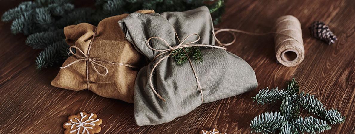 Eco-friendly Gift Wrapped for Christmas