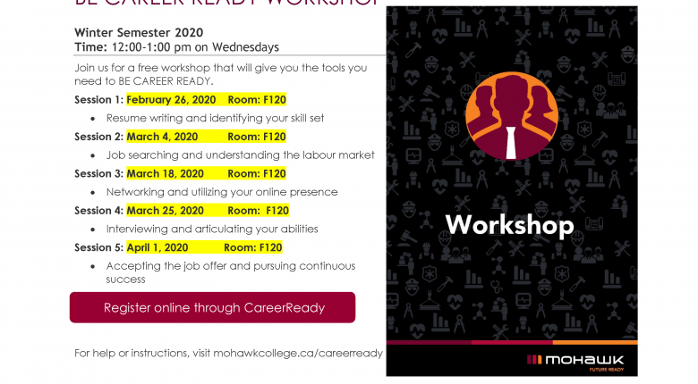 Be Career Ready Workshop Mohawk College